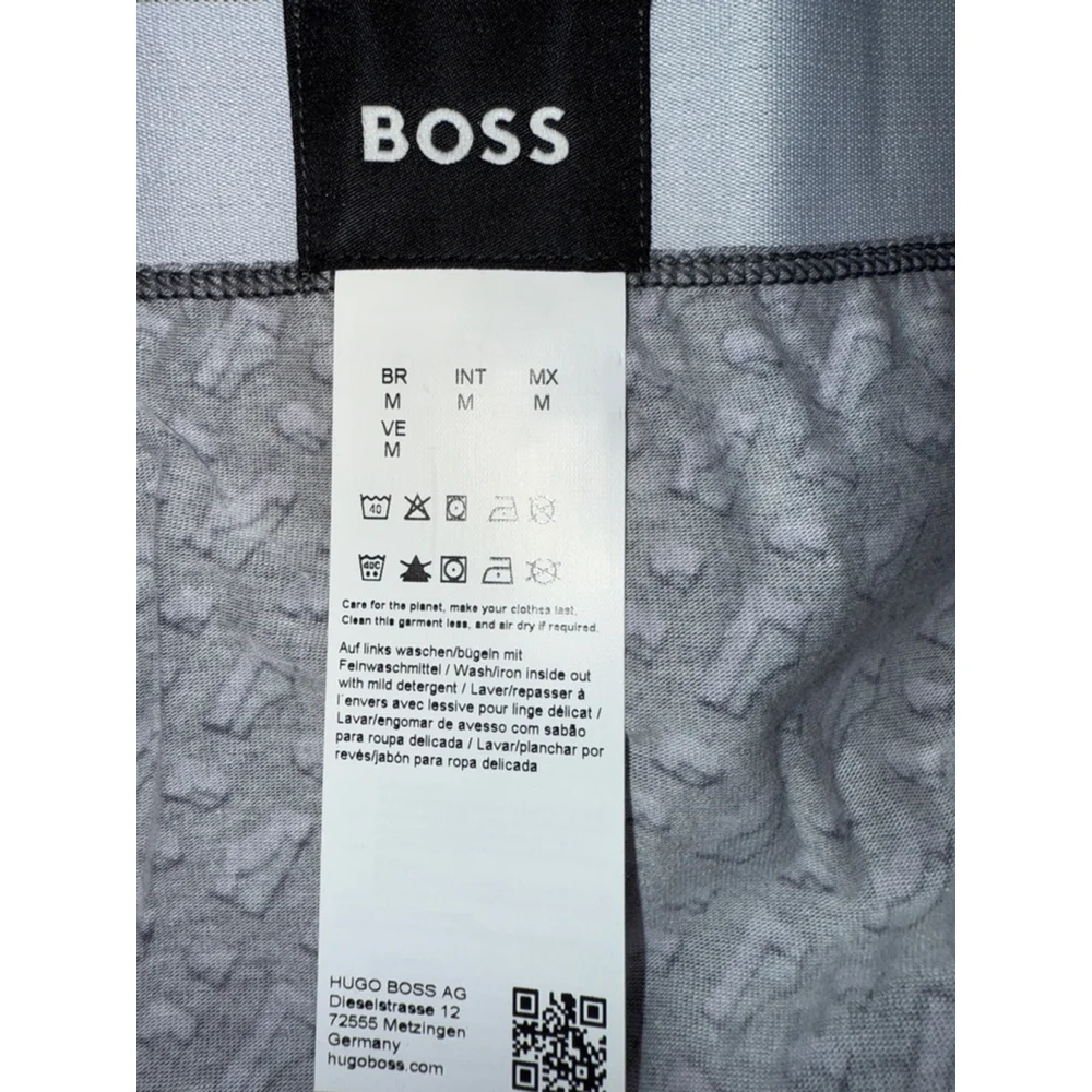 Men's Hugo Boss‎ Gray and Purple Cotton Briefs Men's Size Medium New